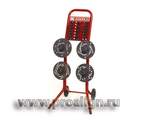 Тележка для хранения фиксированных фланцевых адаптеров Hunter 20-2124-2 Тележка для хранения фиксированных фланцевых адаптеров Hunter 20-2124-2
